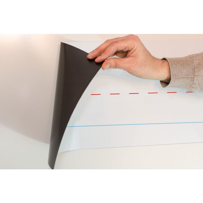 Manuscript Print Dry Erase Magnet Sheet, 10.5" Tall, Includes Marker and Opti-Wipe™