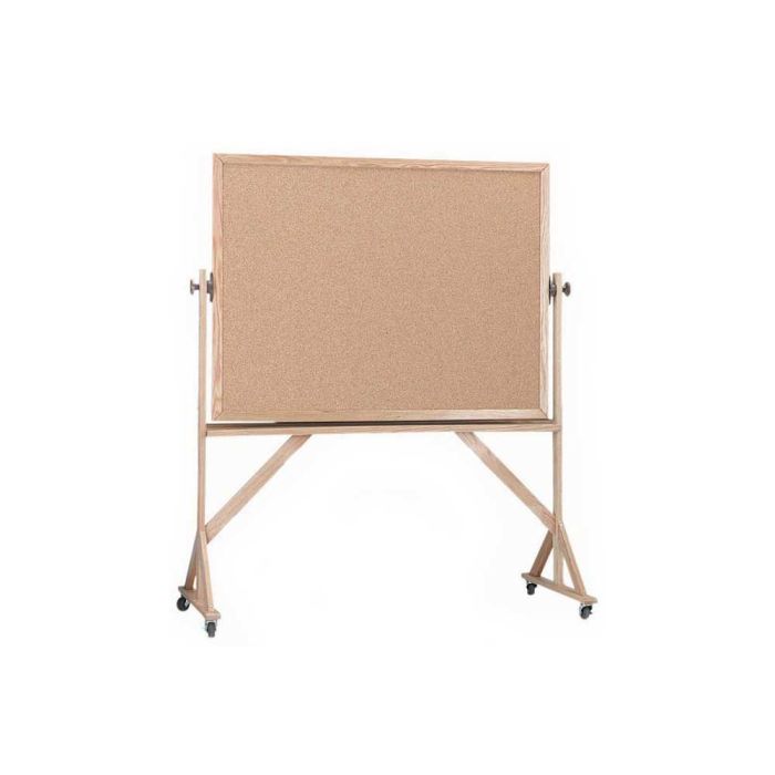 Wood Framed Double Sided Cork Board