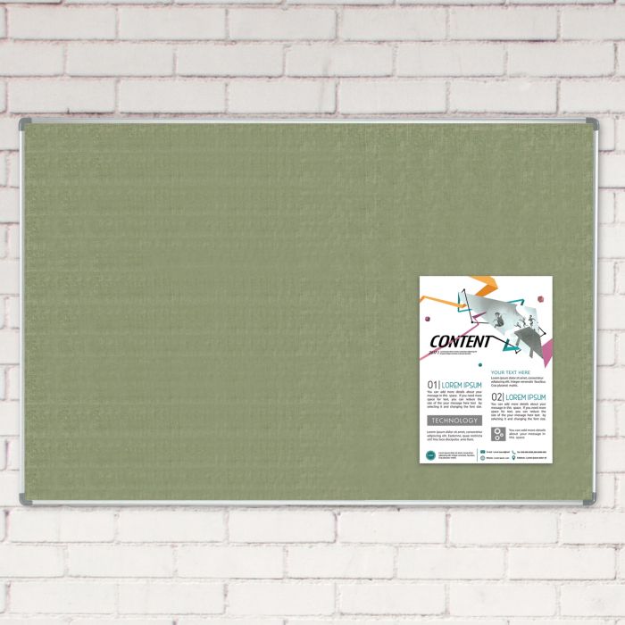 Aluminum Euroframe Vinyl Tackboard