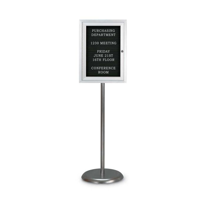 Enclosed Pedestal Felt Letter Board