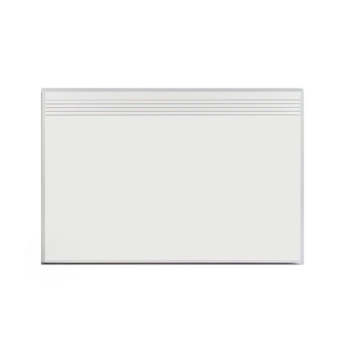 Music Print Whiteboard, Aluminum Trim and Tray, Magnetic Receptive, 4' x 6'