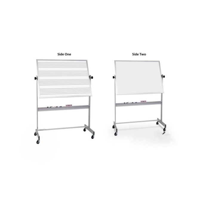 Premium Porcelain Mobile Dry Erase Music Staff Boards