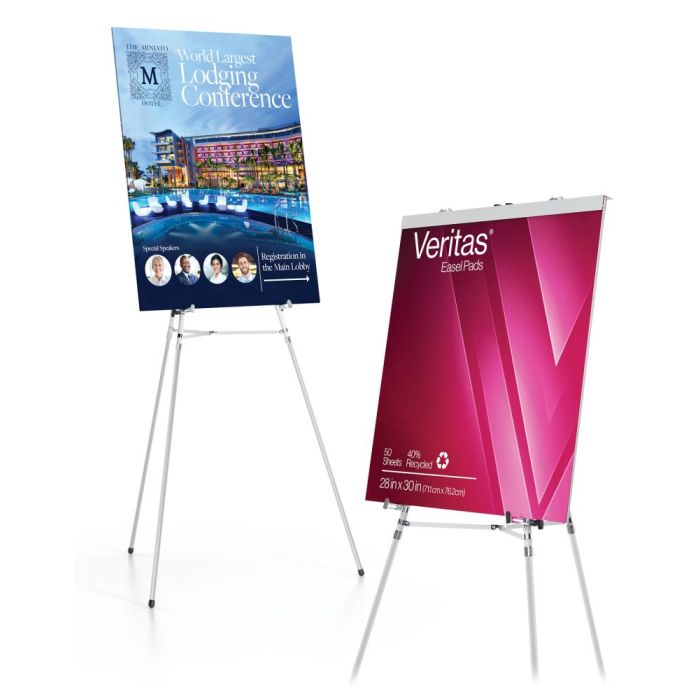 3-Leg Fully-Adjustable Aluminum Poster Board Easel
