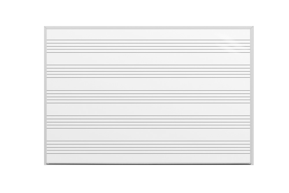 OptiMA® Great White® Music Staff Combination Boards