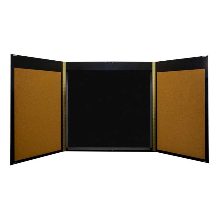 Black Stained Oak Conference Cabinet, Whiteboard or Chalkboard
