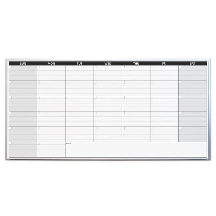 OptiMA® Non-Magnetic One Month Dry Erase Calendar