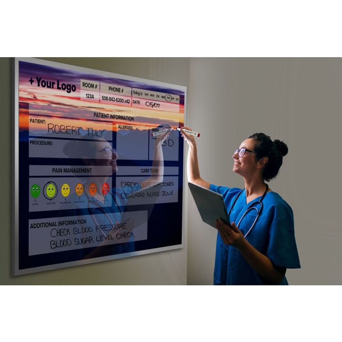 OptiMA® Prism-Lock™ Premium Custom Printed Metal Dry Erase Boards