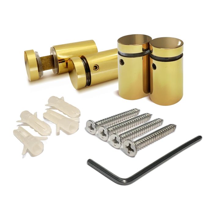 Gold Edge-Gripper Standoff, Set of 4