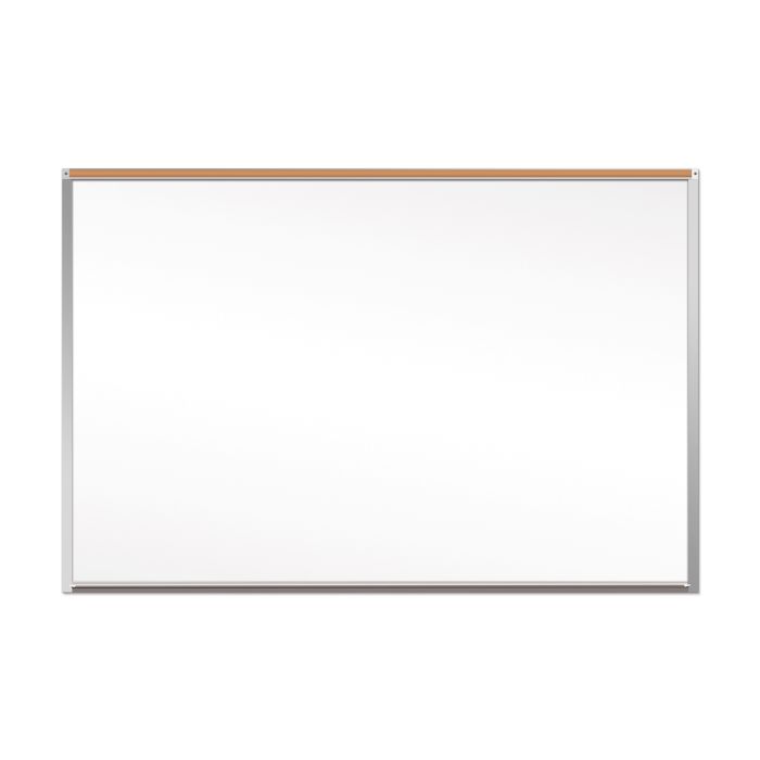 OptiMA® Great White® 5' Magnetic Whiteboards with Cork Map Rail