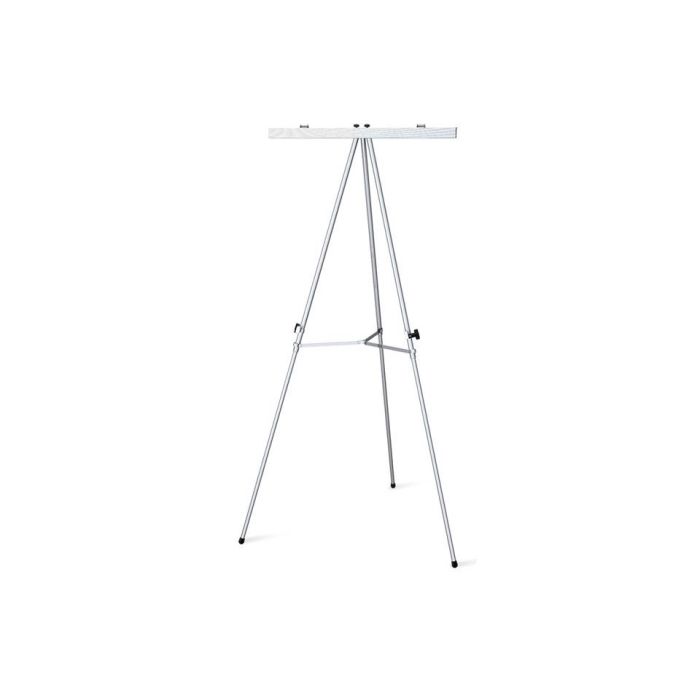 3-Leg Fully-Adjustable, Aluminum Poster Board Easel With Flip Chart Bar