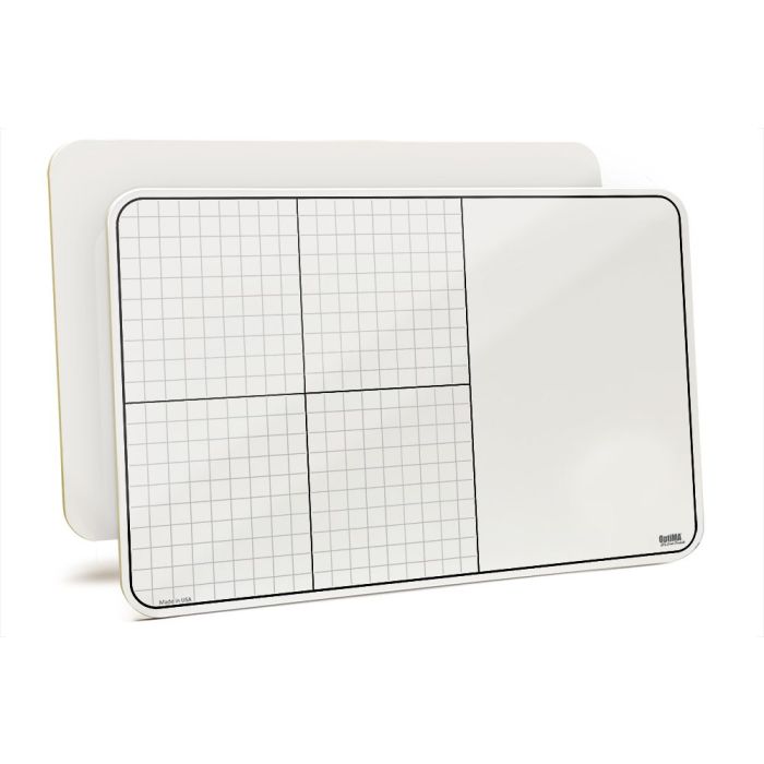 Double Sided Lapboard with XY Grid and Blank Side, 11" X 17" X 1/8"