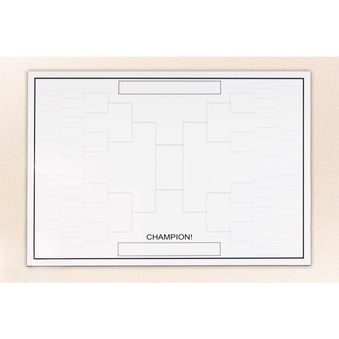 Tournament Bracket Dry Erase Magnet Sheet, 24" x 36"