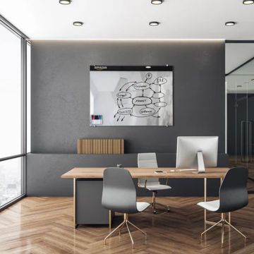 Custom Printed Ultra-Clear Magnetic Glass Whiteboard