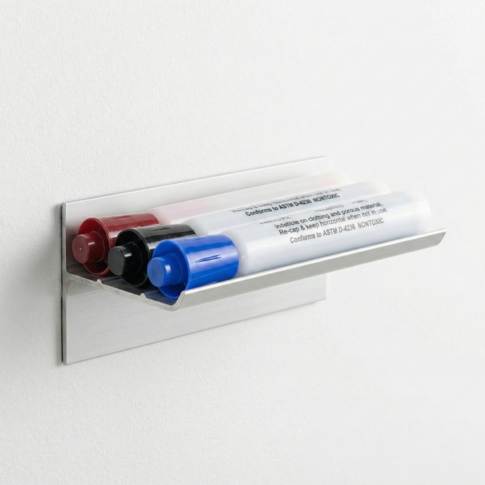 Mini MagTray® Magnetic Marker Tray, 5" Aluminum