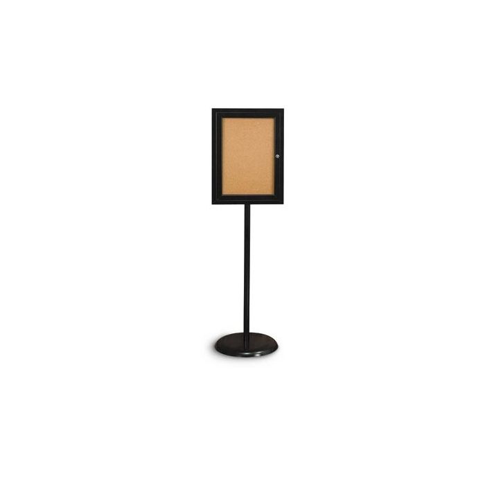 Enclosed Black Frame Standing Pedestal Board