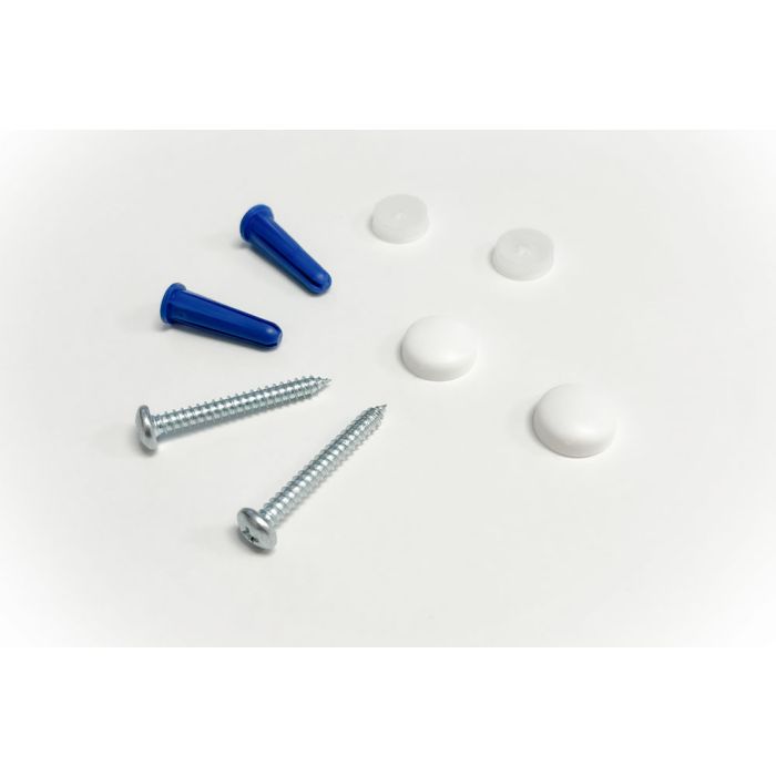 White Installation Hardware Kit for 18" Atlas® Tray