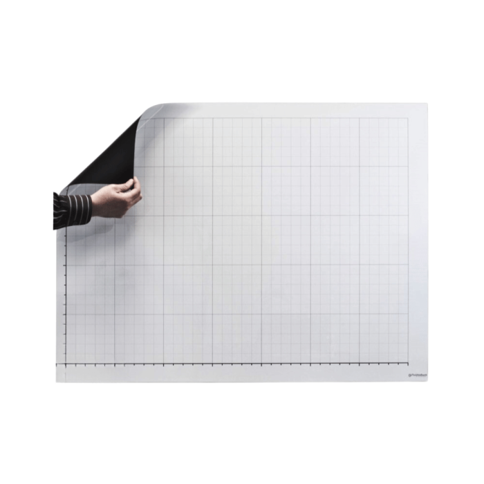 Dry Erase Linear Graph Magnet 30 x 45.25 with Ghost Grid