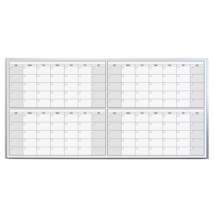 OptiMA® 4 Month / 120 Day Dry Erase Calendar