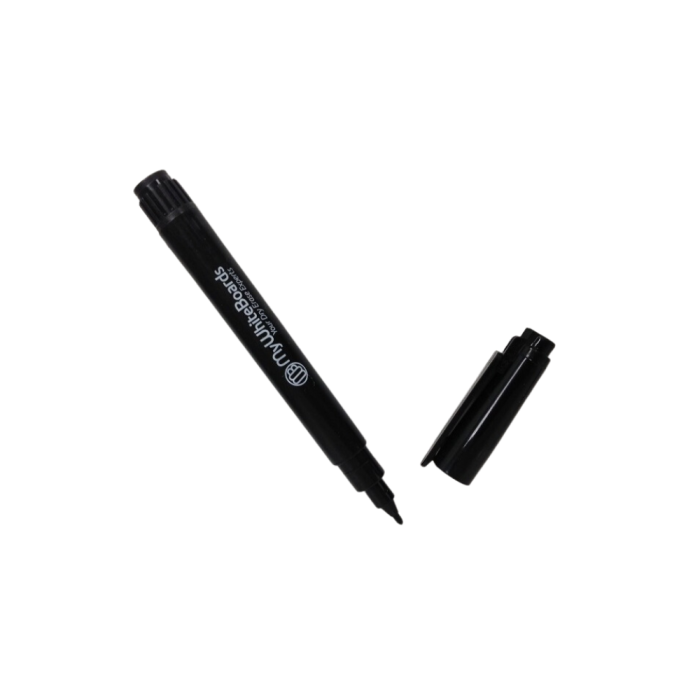 Dry Erase Marker with Fine Point Tip, Black